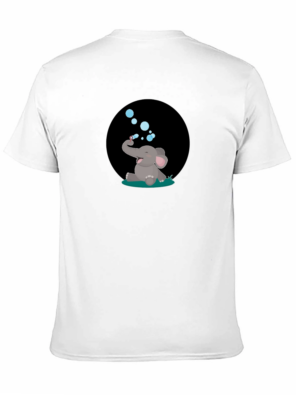 Elephant Bubbles Graphic Tee - Black T-Shirt