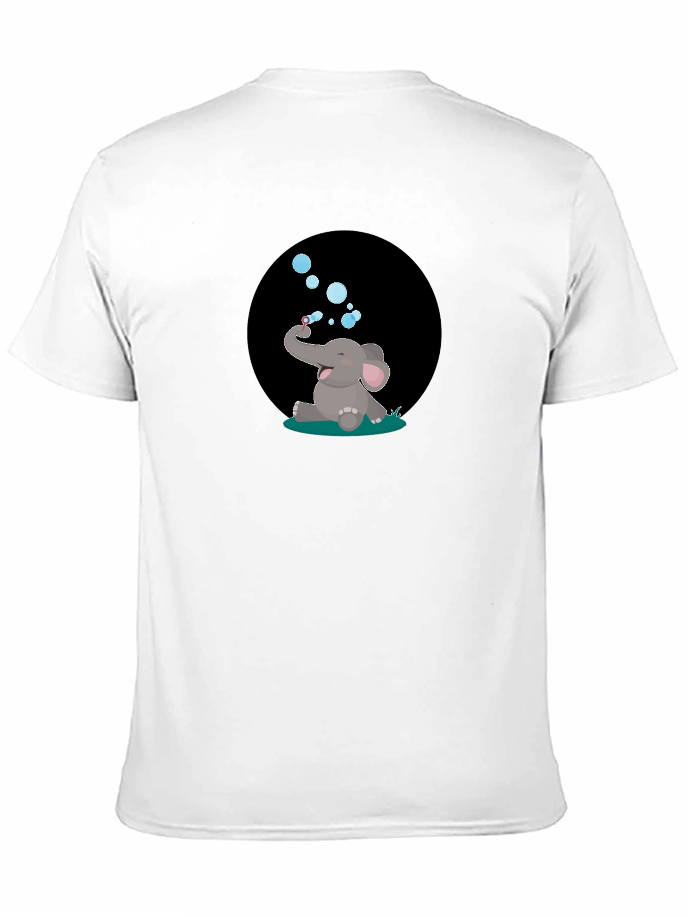 Elephant Bubbles Graphic Tee - Black T-Shirt