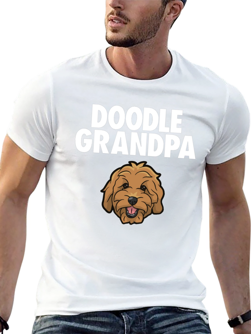 Doodle Grandpa Graphic T-Shirt