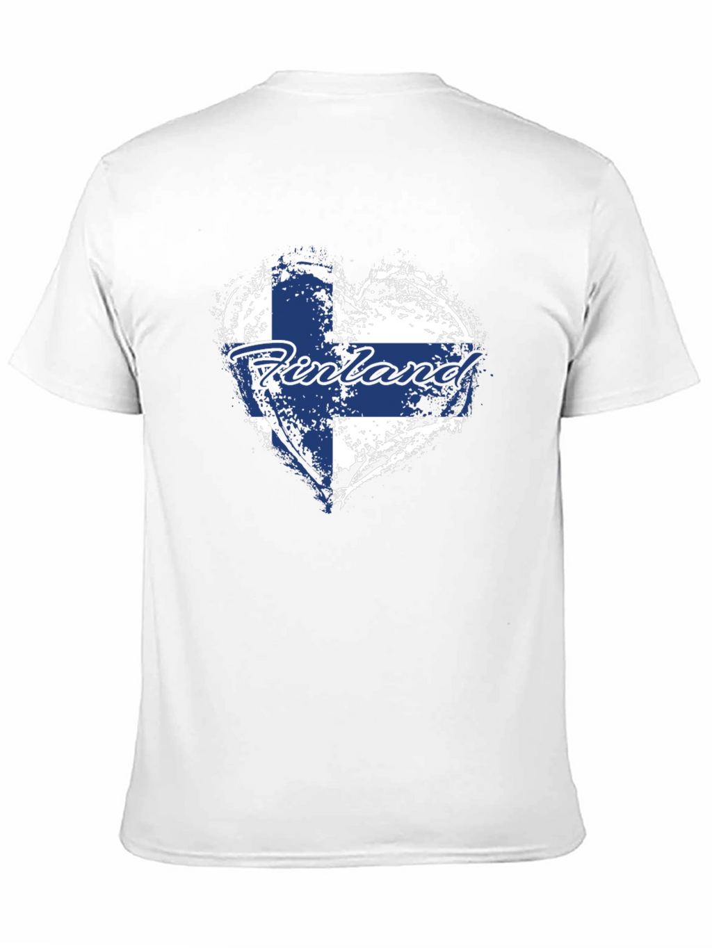 Finland Flag Heart T-Shirt - Patriotic Finnish Pride