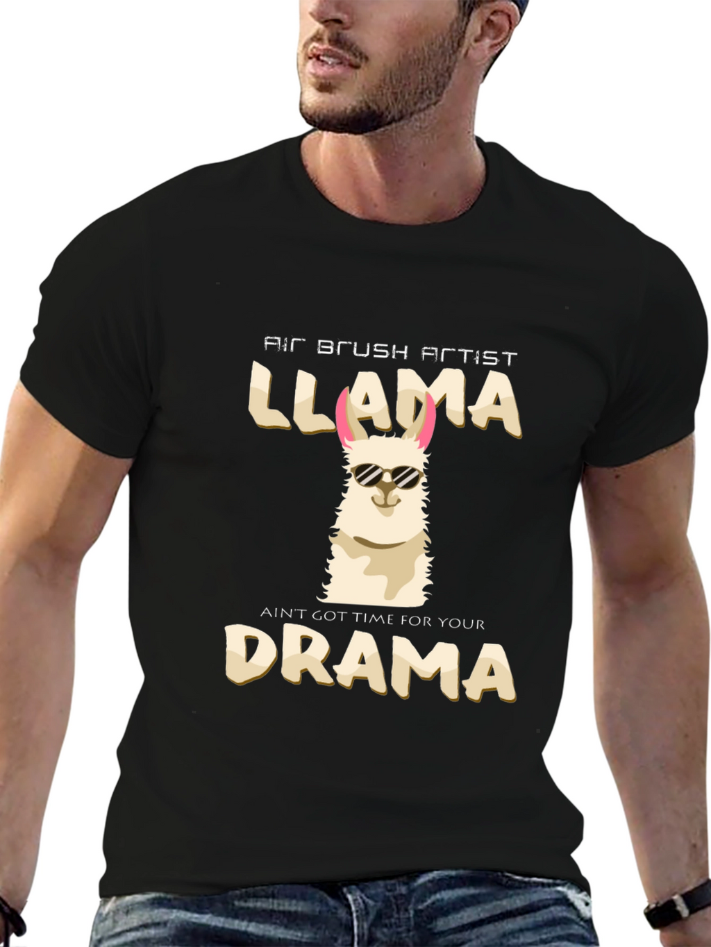Llama Drama Graphic Tee - Funny Artist T-Shirt