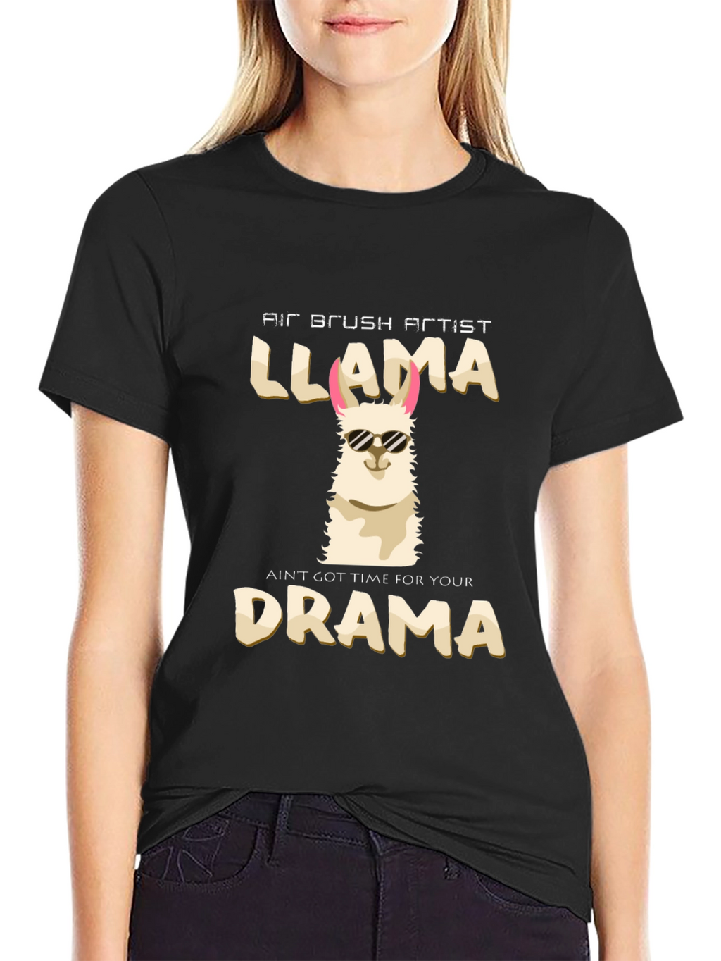 Llama Drama Graphic Tee - Funny Artist T-Shirt