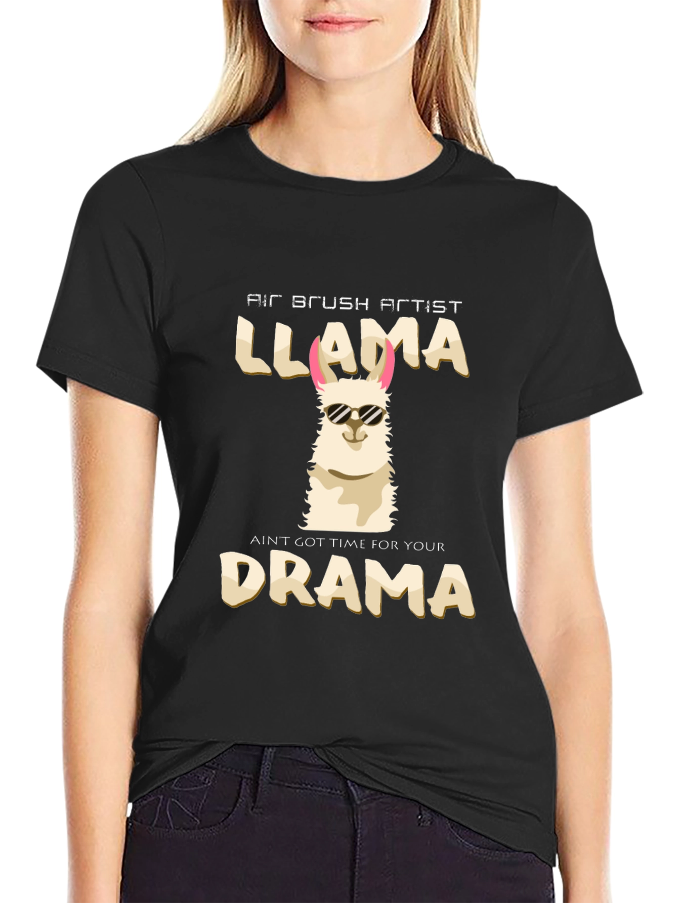 Llama Drama Graphic Tee - Funny Artist T-Shirt