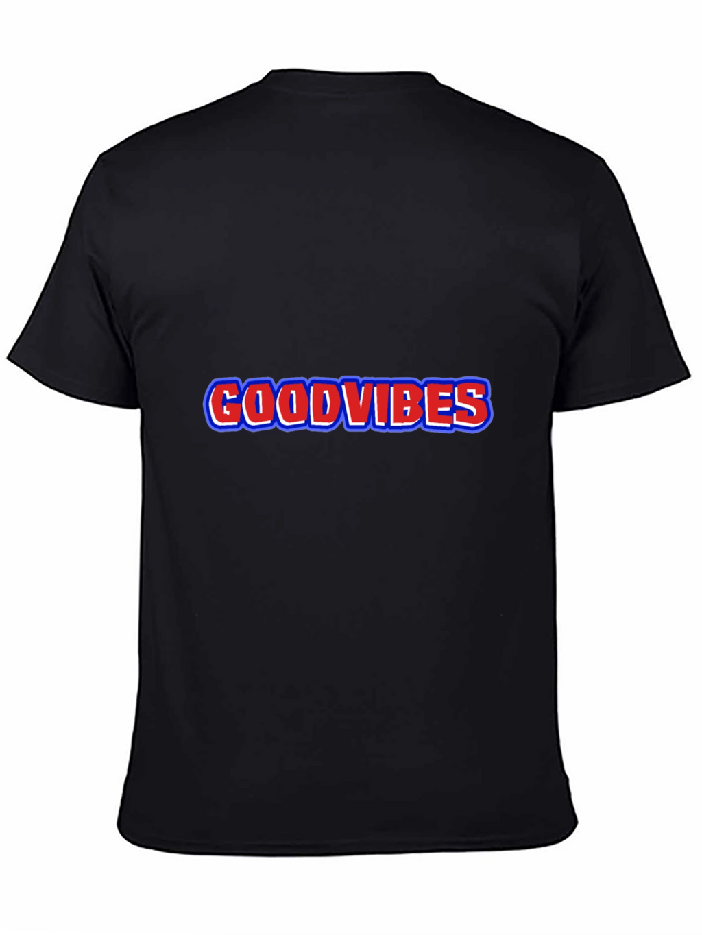 Good Vibes Graphic Black T-Shirt
