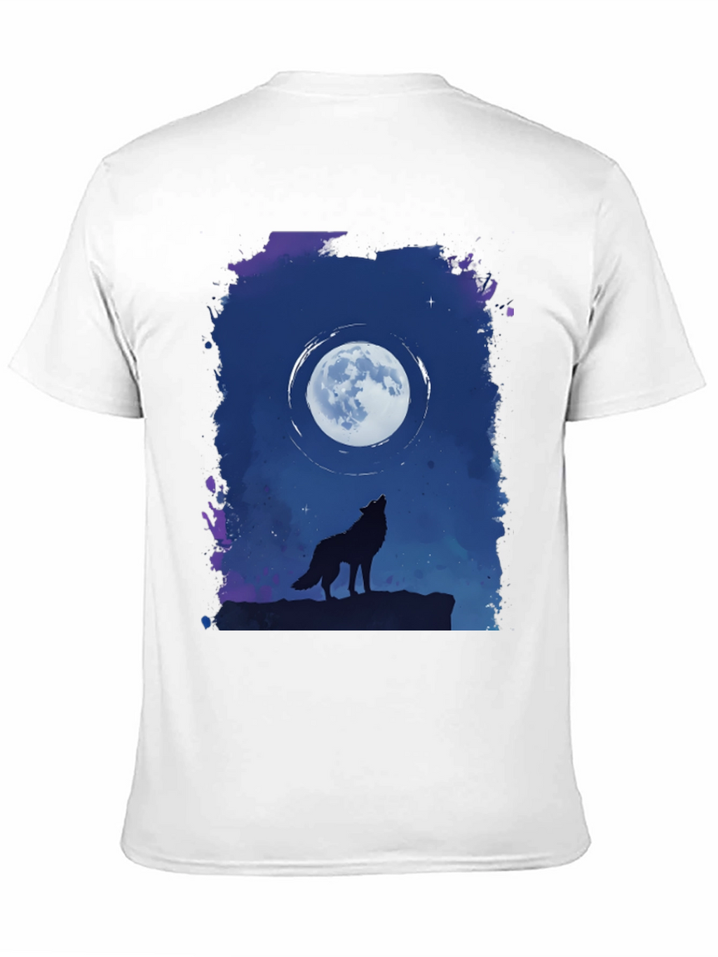 Wolf Moon Graphic T-Shirt - Black