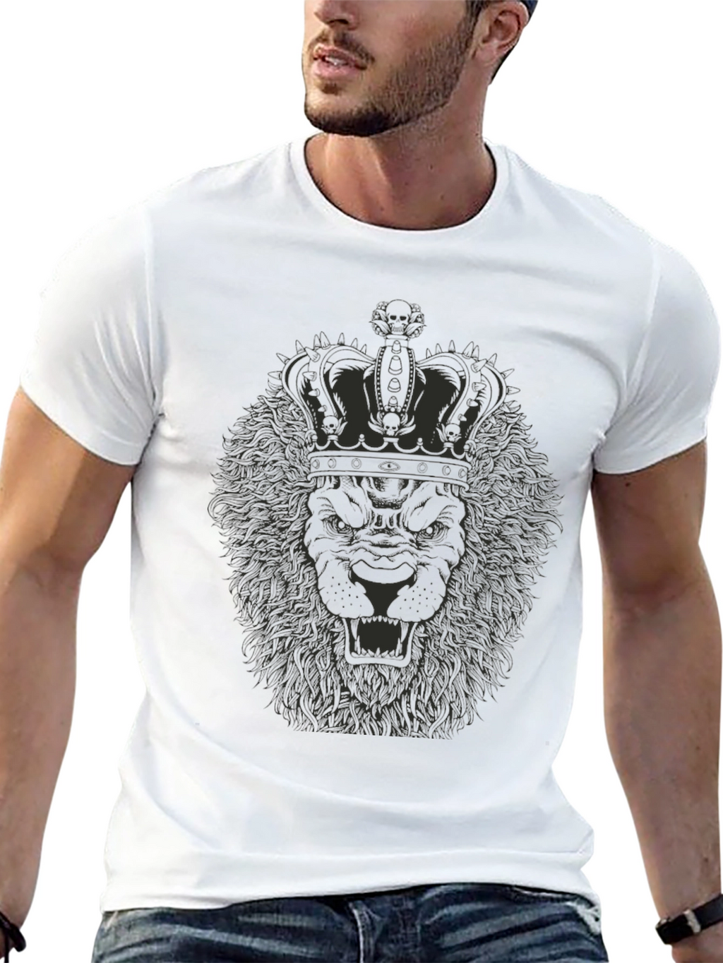 King Lion Graphic Tee - Black