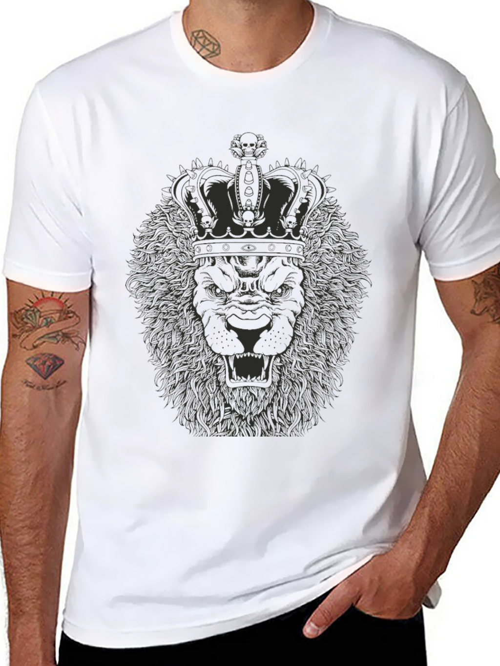 King Lion Graphic Tee - Black