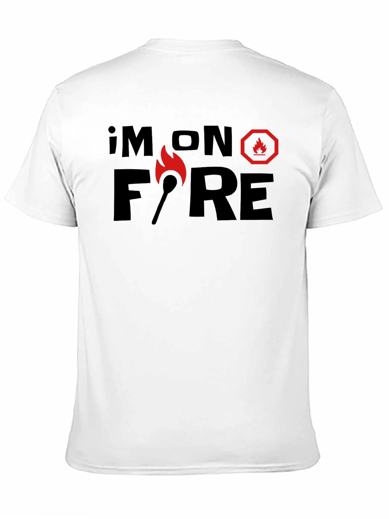 Im On Fire Graphic T-Shirt - Black