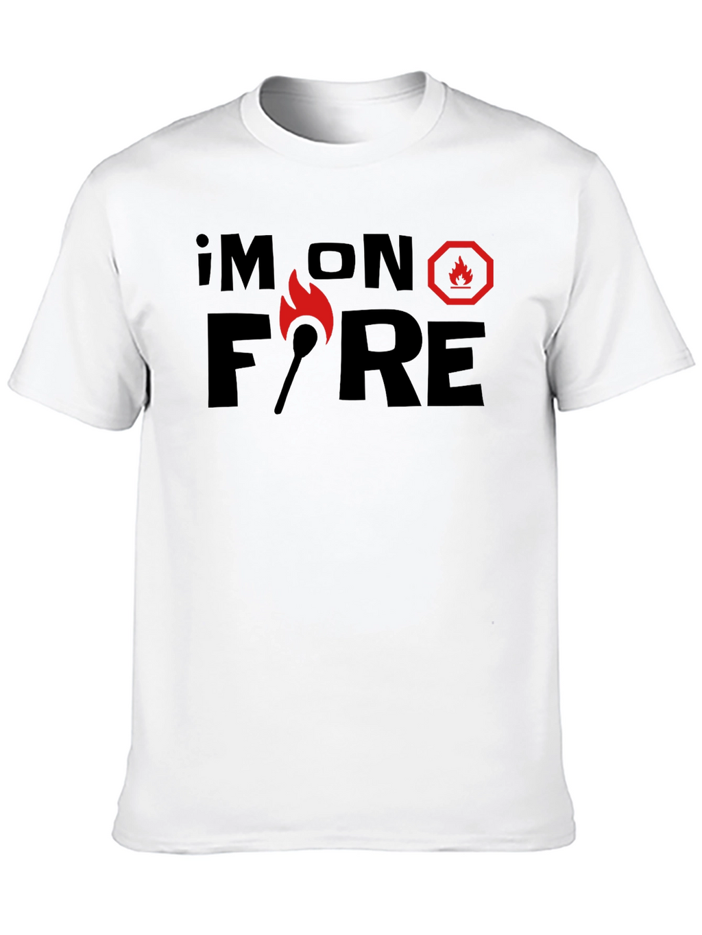 Im On Fire Graphic T-Shirt - Black