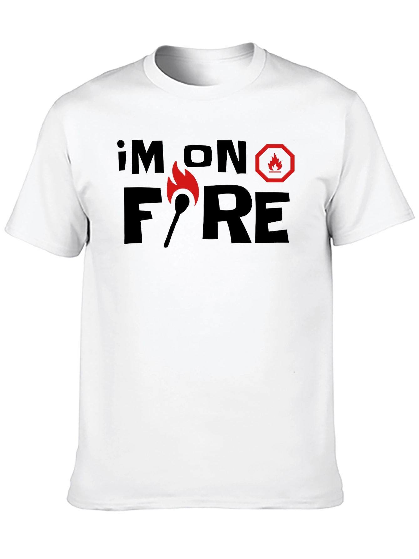 Im On Fire Graphic T-Shirt - Black