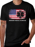 EMT American Flag T-Shirt - Emergency Medical Technician
