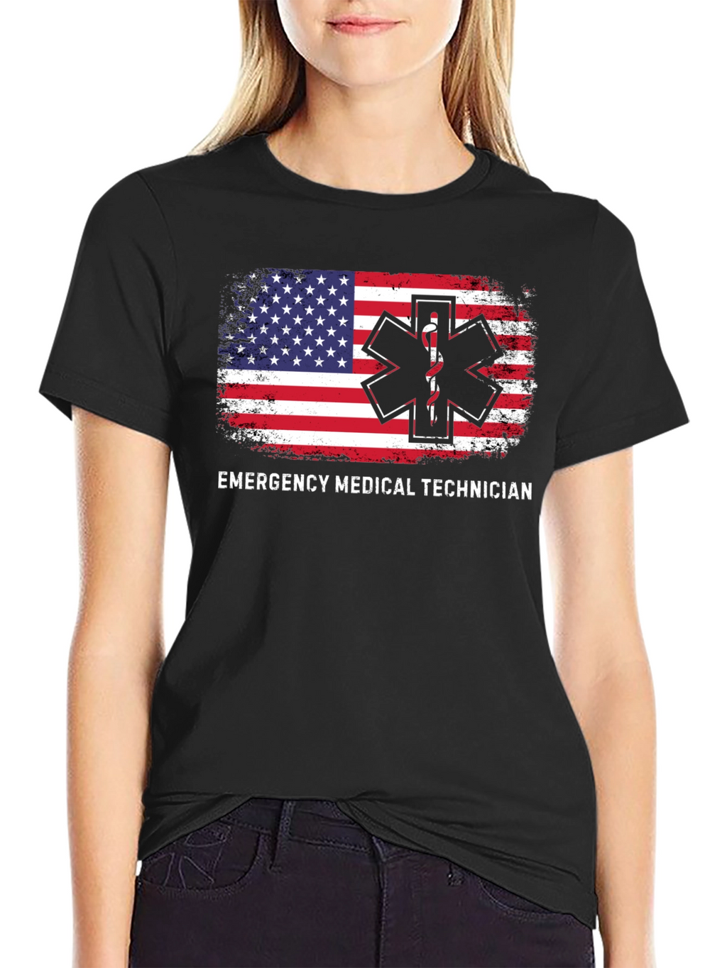 EMT American Flag T-Shirt - Emergency Medical Technician