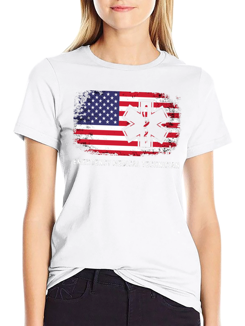 EMT American Flag T-Shirt - Emergency Medical Technician