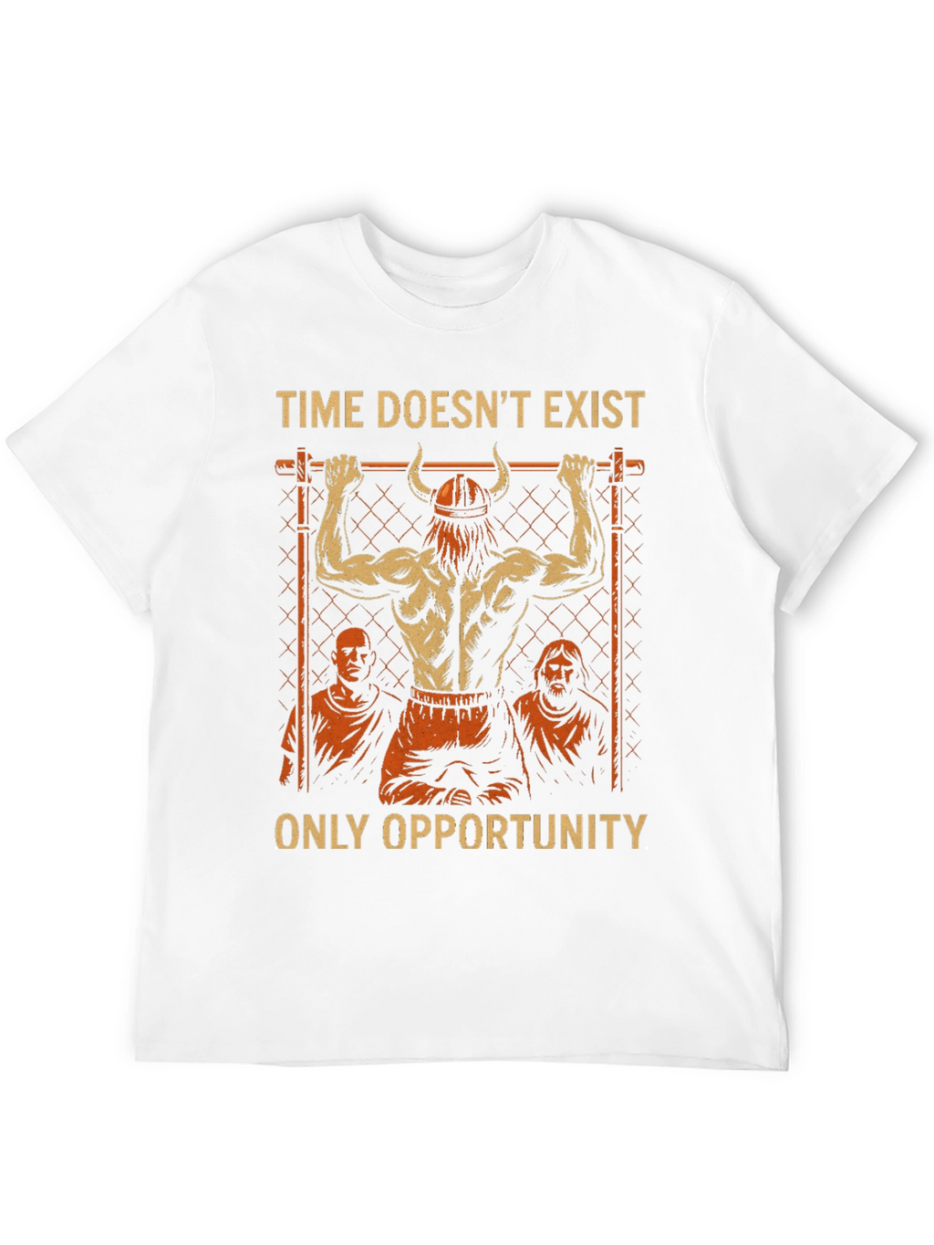 Time Doesnt Exist Only Opportunity Mens Black T-Shirt
