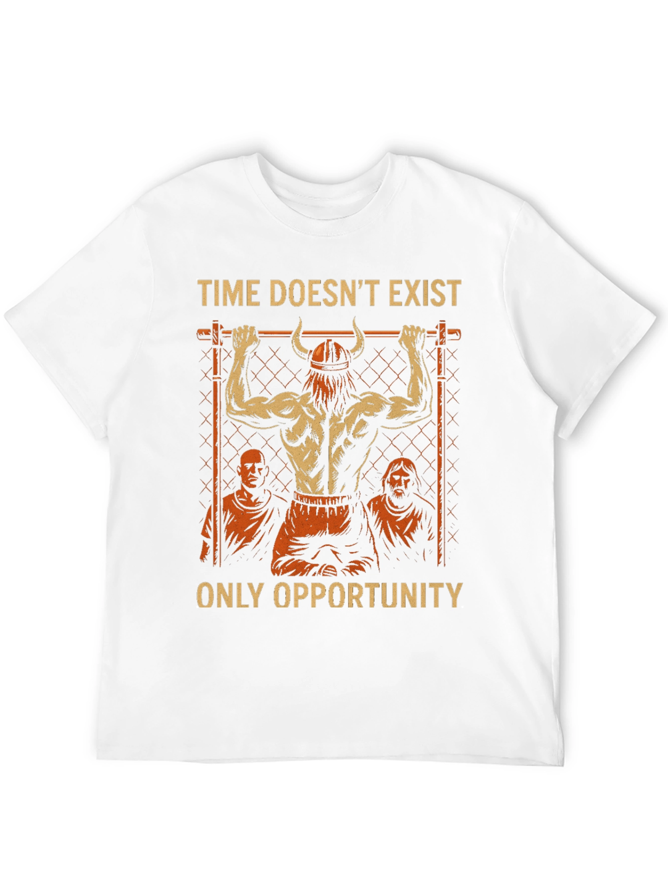Time Doesnt Exist Only Opportunity Mens Black T-Shirt
