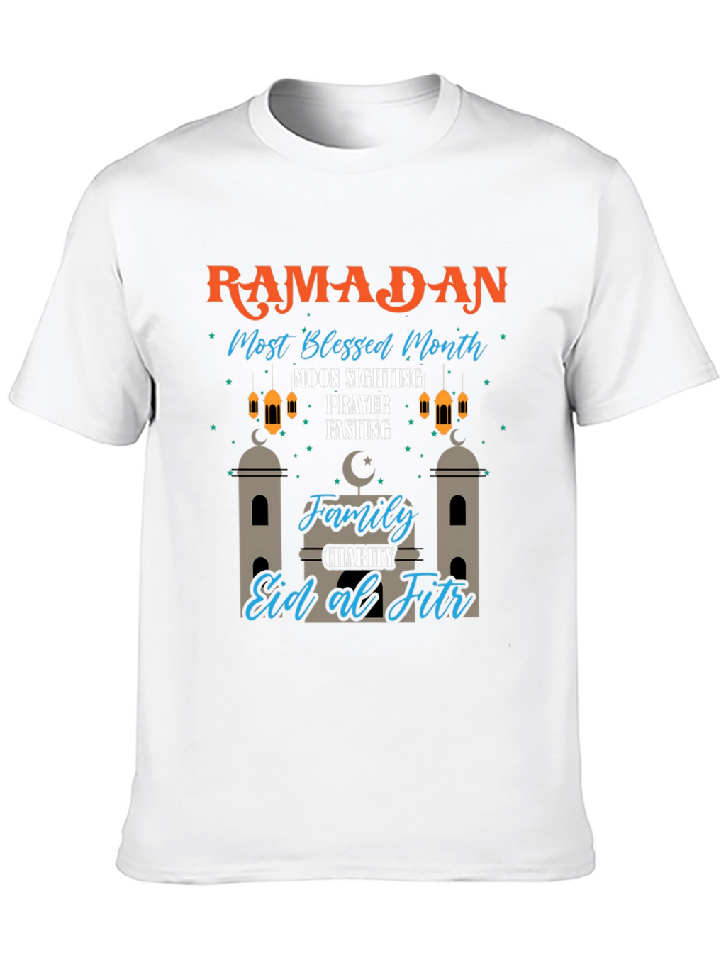 Ramadan Most Blessed Month Black T-Shirt