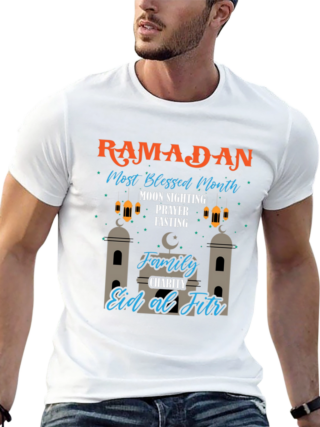 Ramadan Most Blessed Month Black T-Shirt