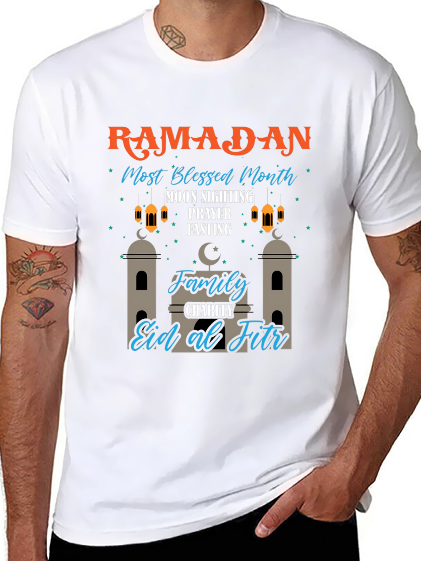 Ramadan Most Blessed Month Black T-Shirt