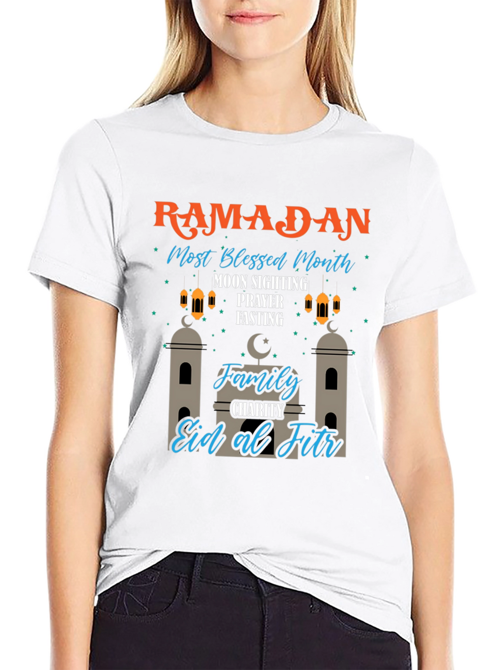 Ramadan Most Blessed Month Black T-Shirt
