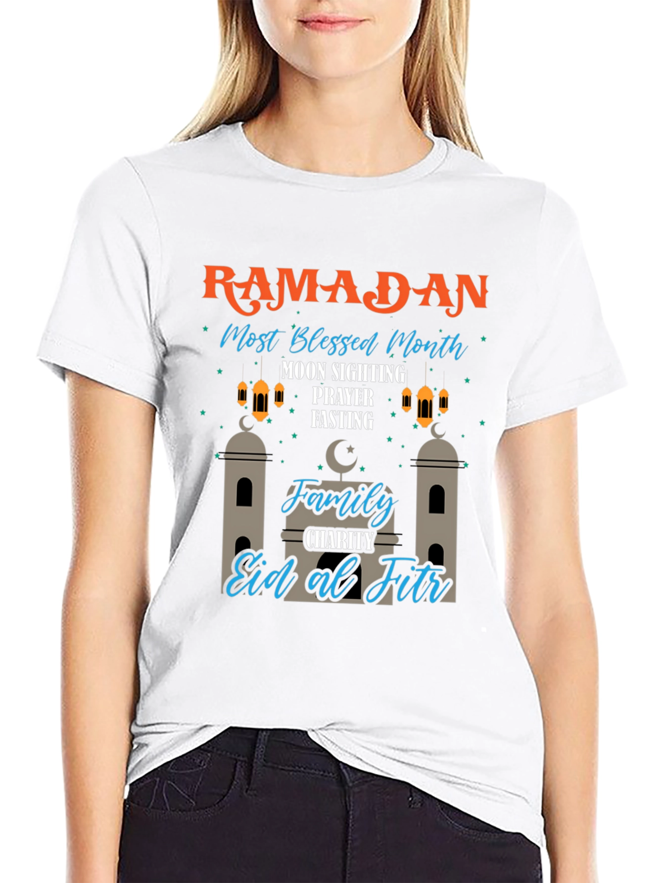 Ramadan Most Blessed Month Black T-Shirt
