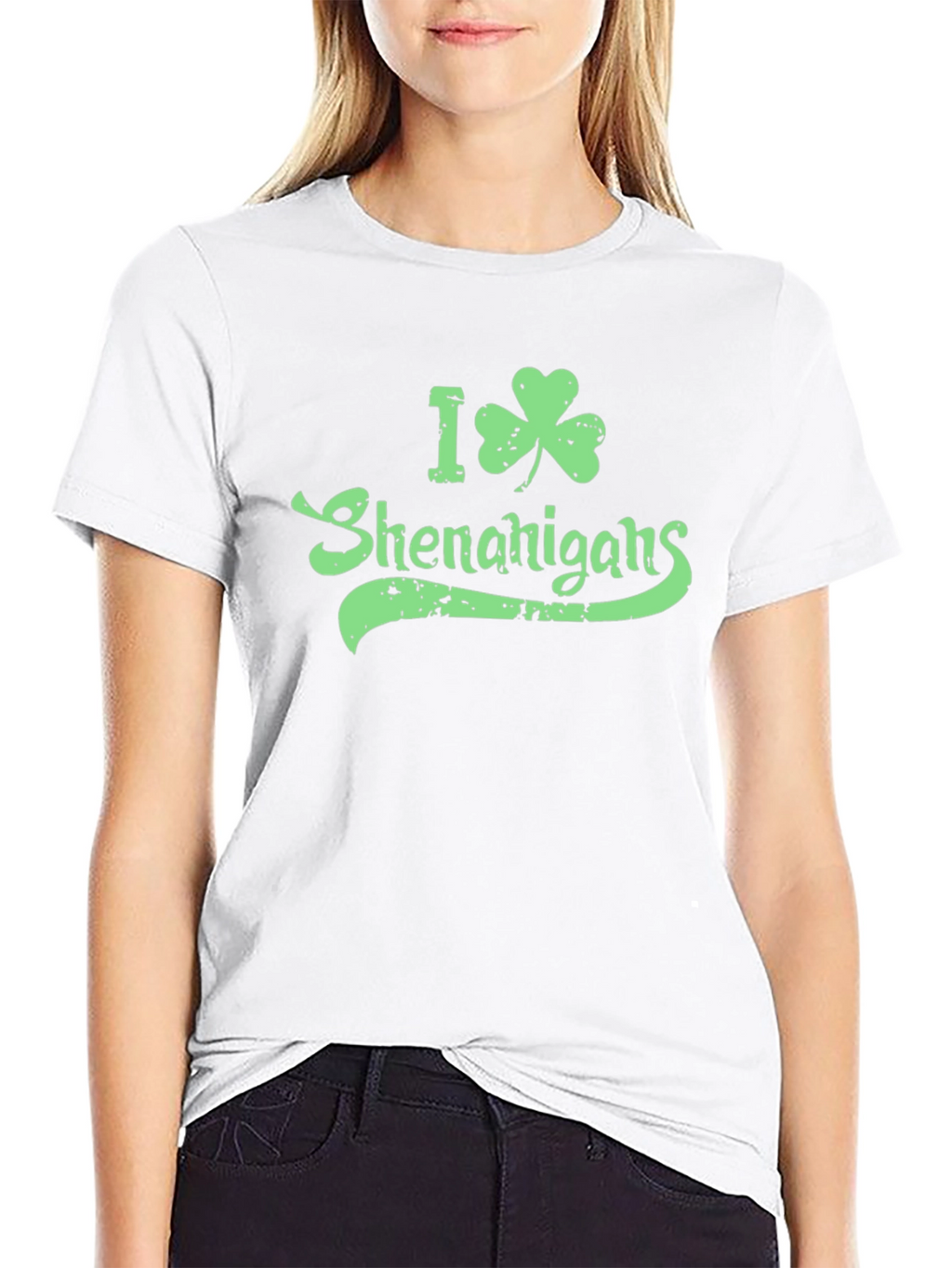 I Shamrock Shenanigans Green Graphic T-Shirt