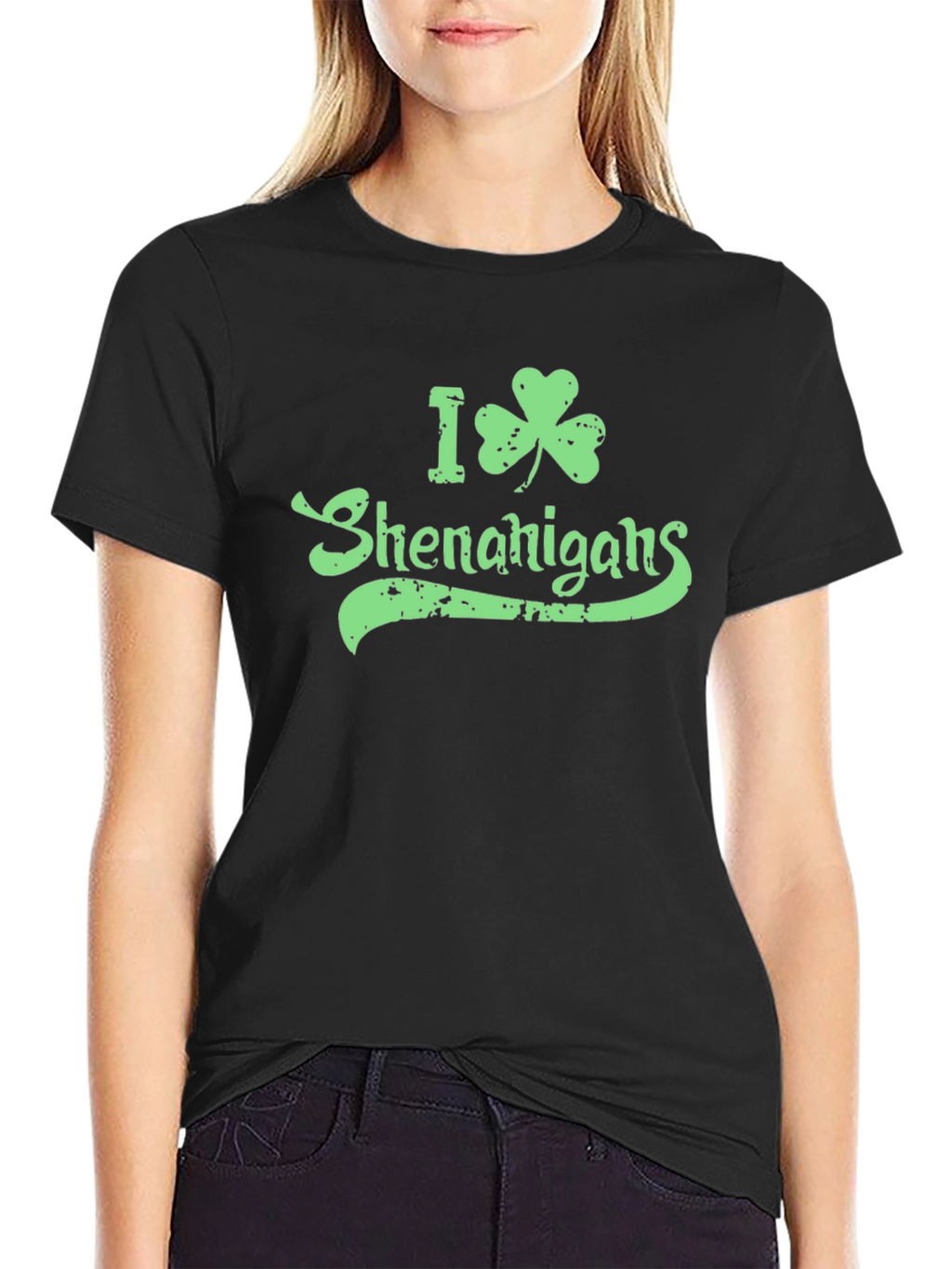 I Shamrock Shenanigans Green Graphic T-Shirt