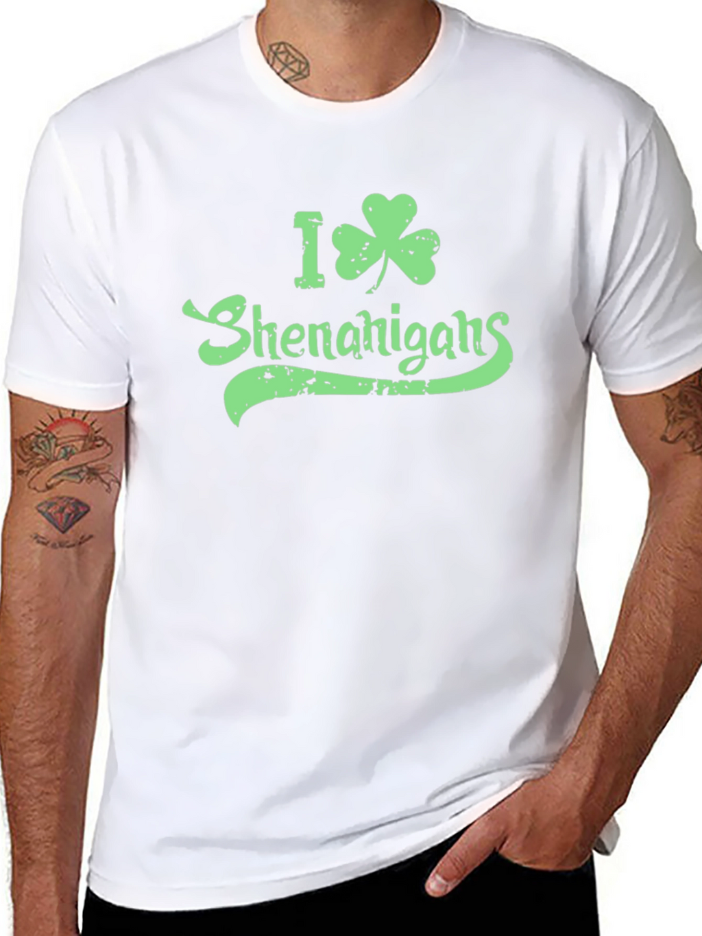 I Shamrock Shenanigans Green Graphic T-Shirt