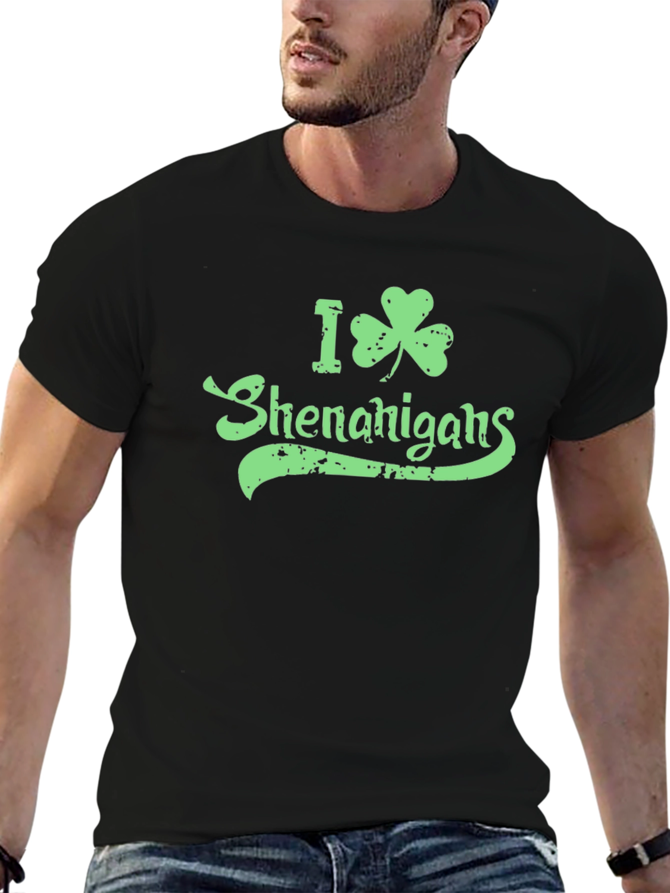 I Shamrock Shenanigans Green Graphic T-Shirt