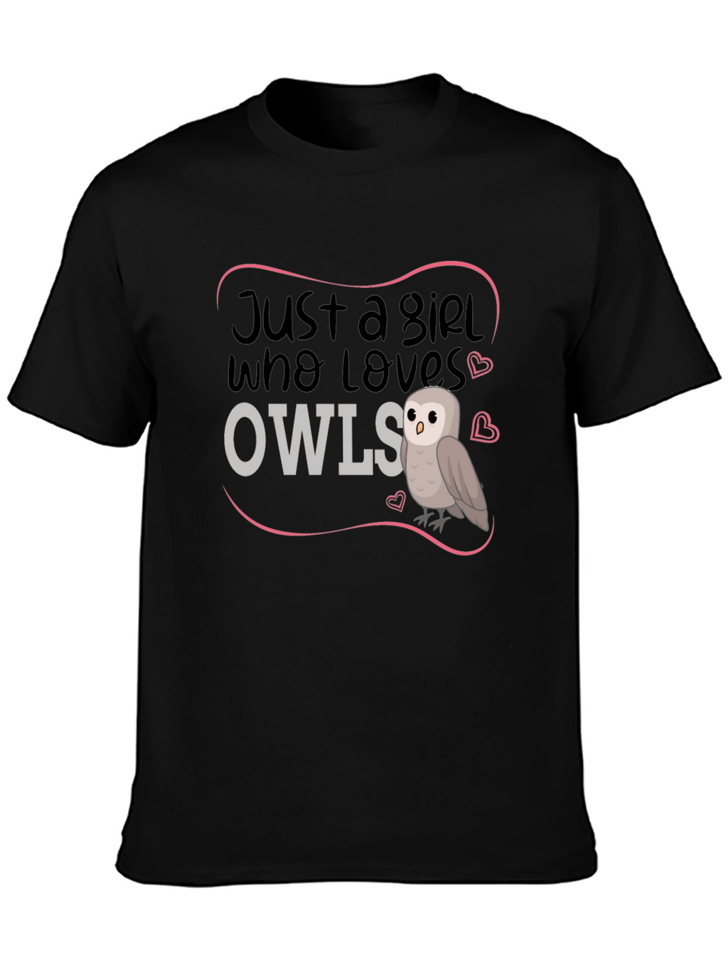 Just A Girl Who Loves Owls Graphic Tee