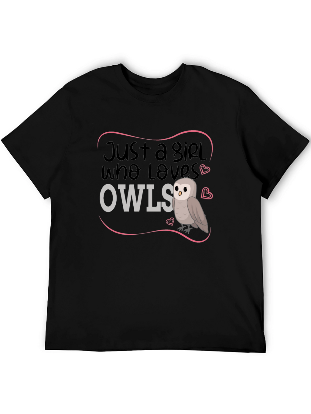 Just A Girl Who Loves Owls Graphic Tee