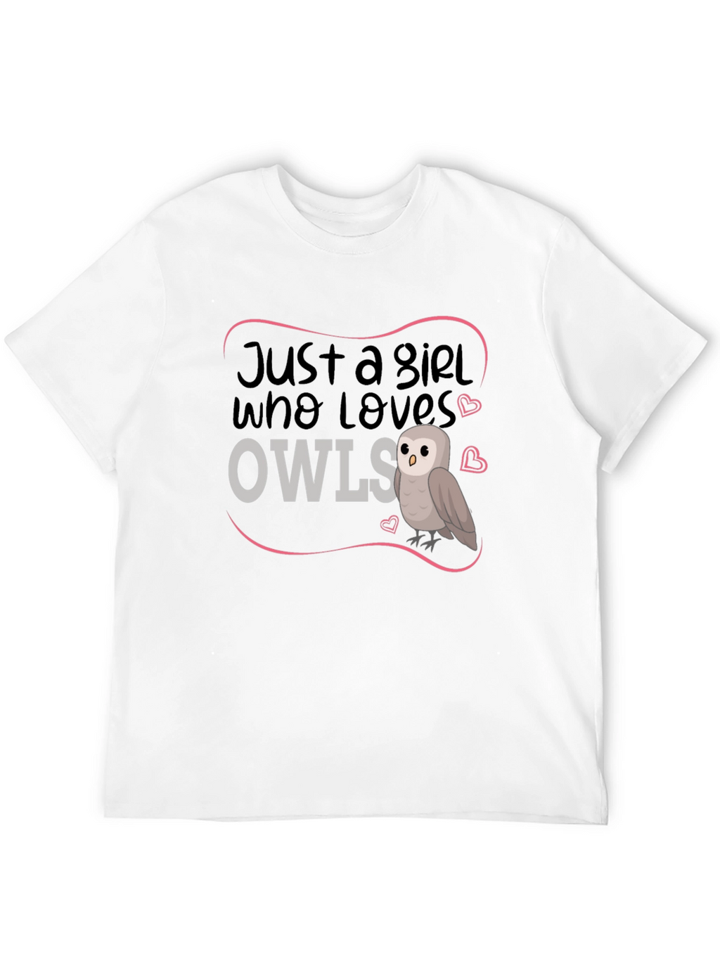 Just A Girl Who Loves Owls Graphic Tee