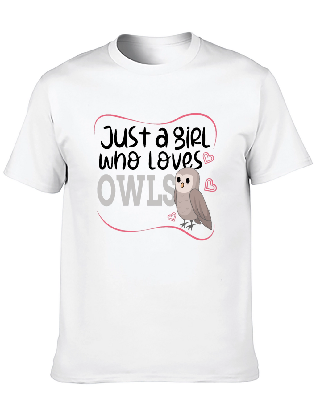 Just A Girl Who Loves Owls Graphic Tee