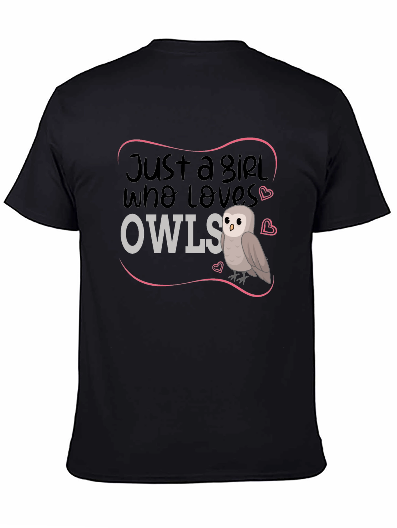Just A Girl Who Loves Owls Graphic Tee