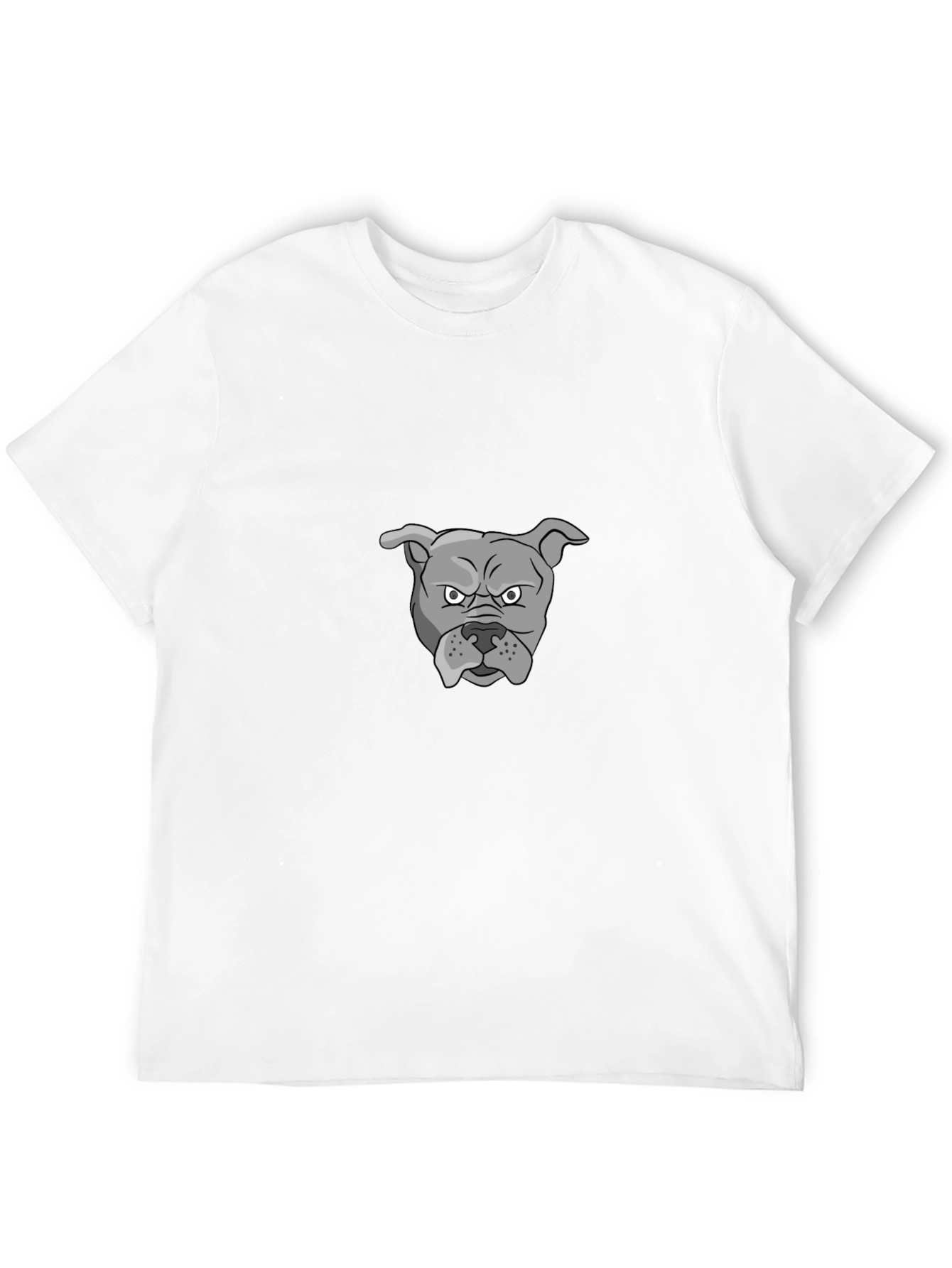 Mens Black Graphic Tee - Bulldog Design
