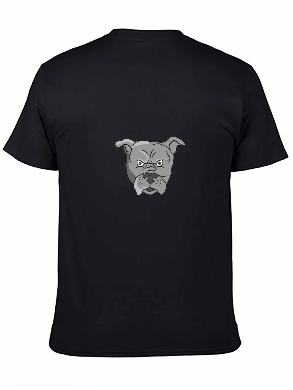 Mens Black Graphic Tee - Bulldog Design