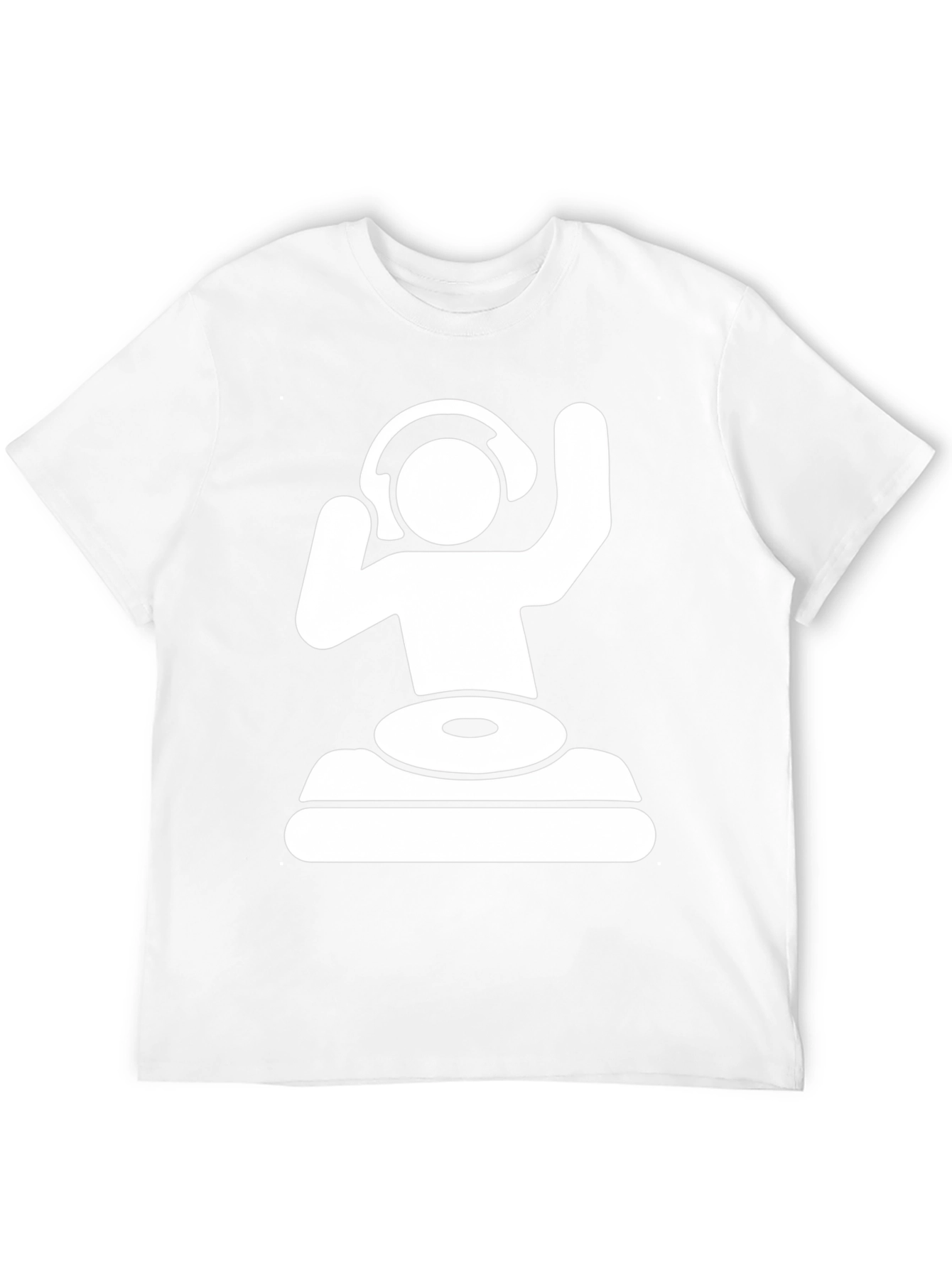 DJ Graphic T-Shirt - Black Cotton Blend