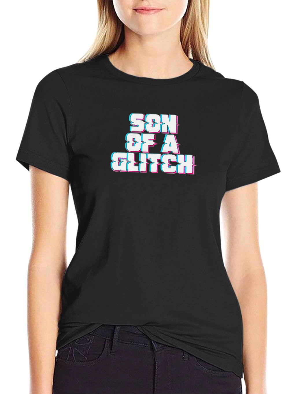 Son of a Glitch Black T-Shirt