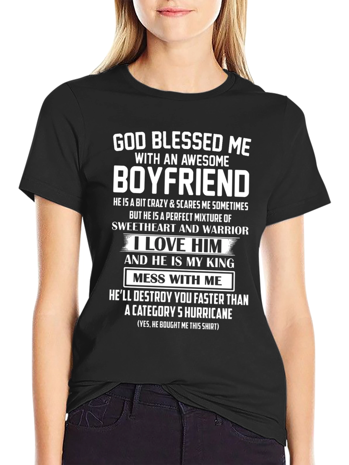 Awesome Boyfriend T-Shirt - Category 5 Hurricane