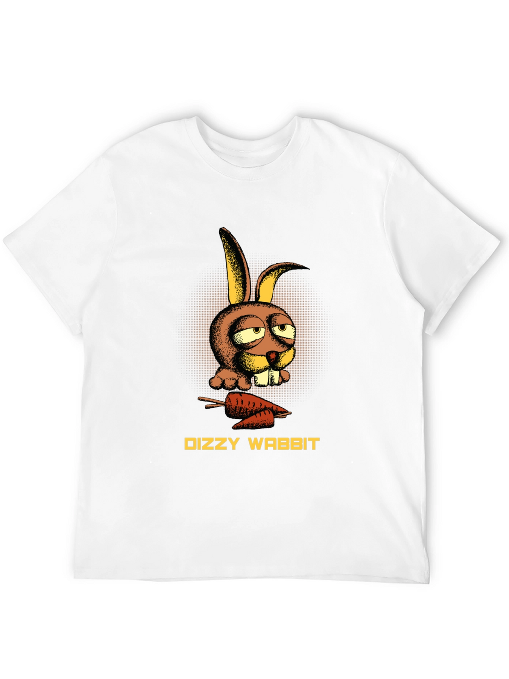 Dizzy Wabbit Graphic Tee - Funny Cartoon Rabbit Shirt