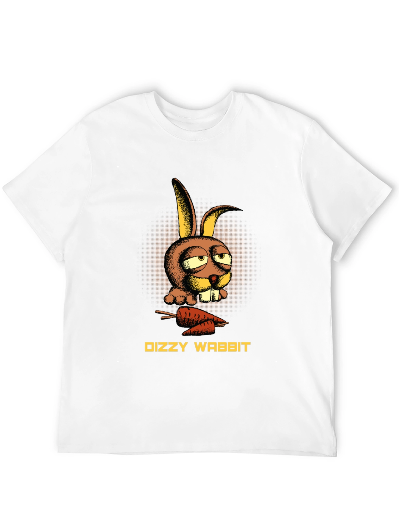 Dizzy Wabbit Graphic Tee - Funny Cartoon Rabbit Shirt