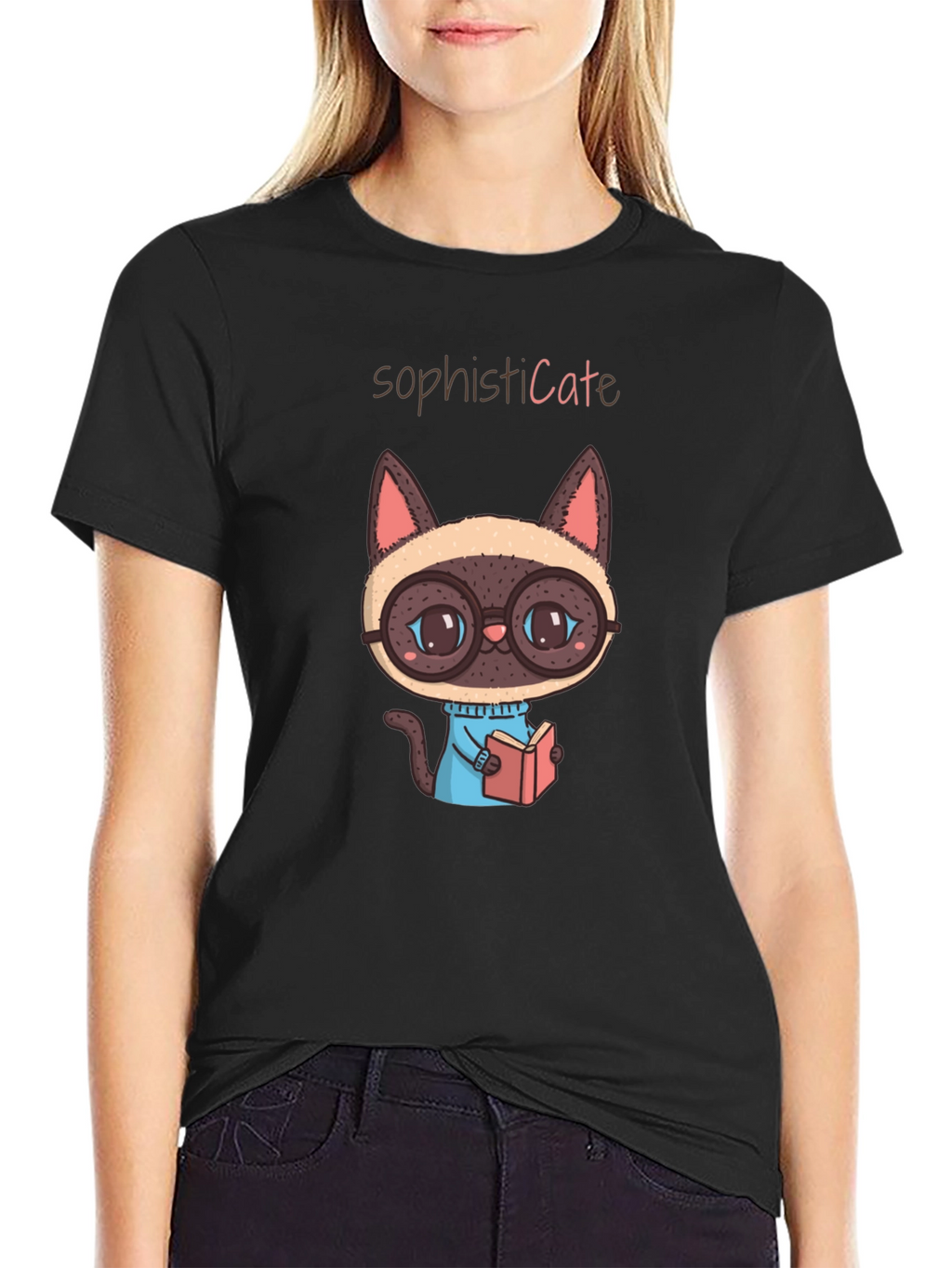 SophistiCATe Black T-Shirt