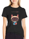 SophistiCATe Black T-Shirt