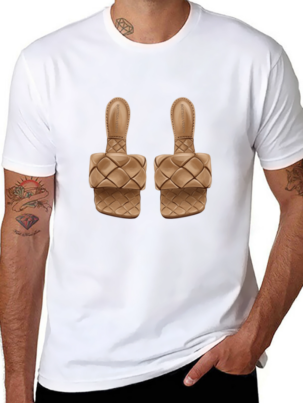 Sandals Graphic Black T-Shirt
