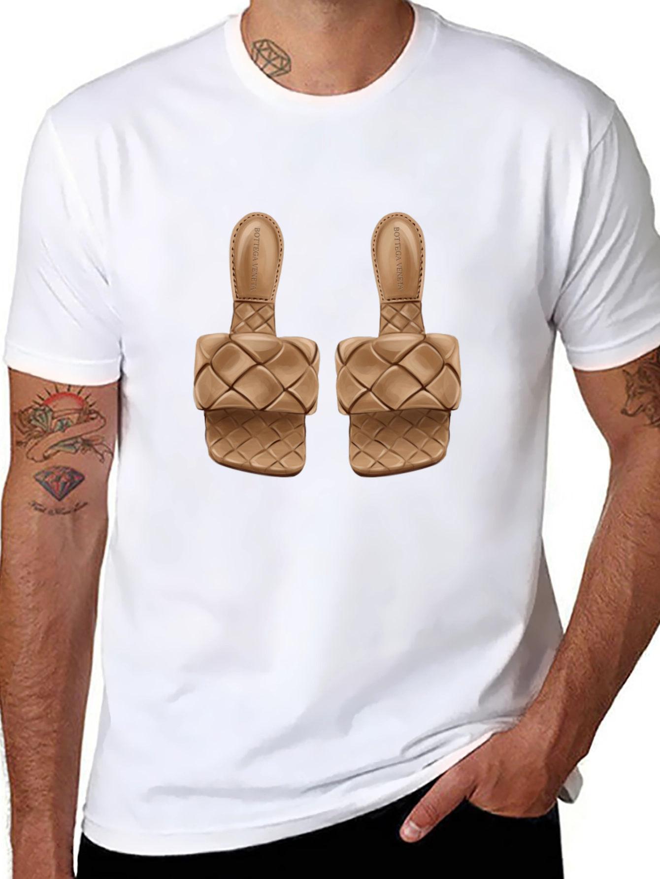 Sandals Graphic Black T-Shirt