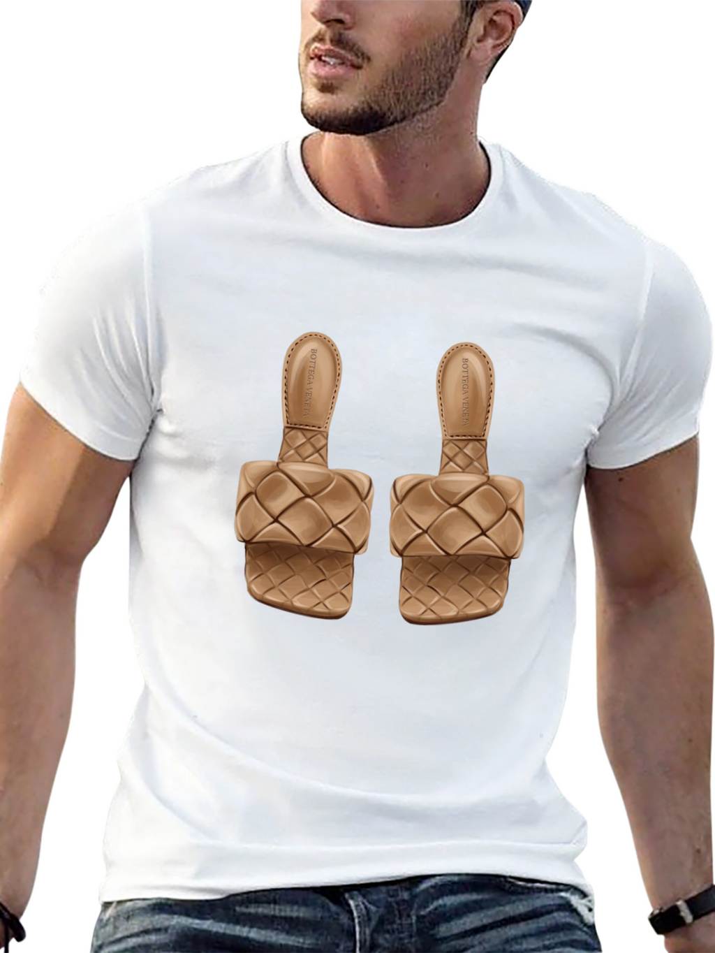 Sandals Graphic Black T-Shirt