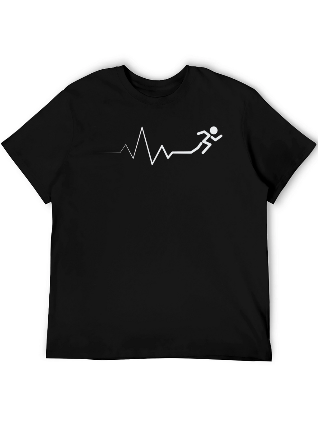 Running Heartbeat T-Shirt - Black