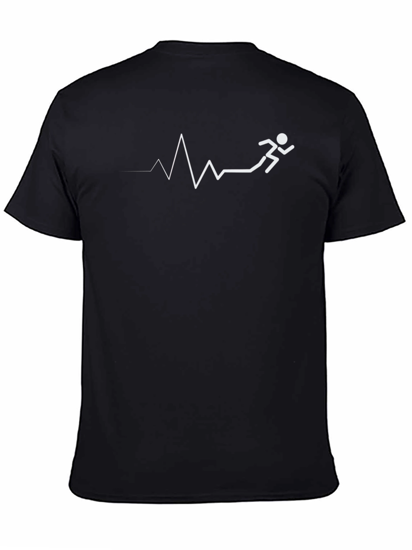Running Heartbeat T-Shirt - Black