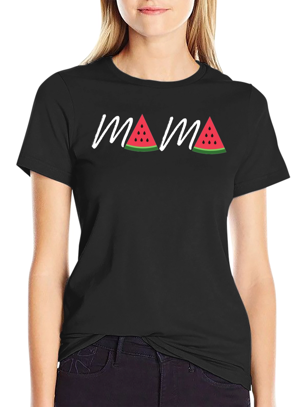 Mama Watermelon Graphic T-Shirt