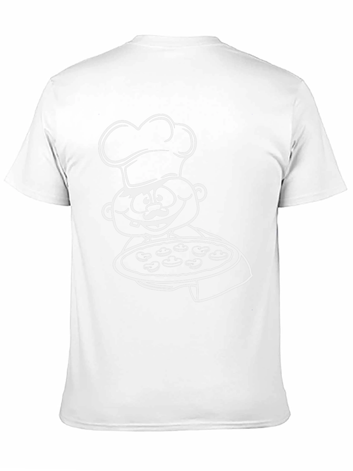 Pizza Chef Graphic Tee - Black Cotton T-Shirt