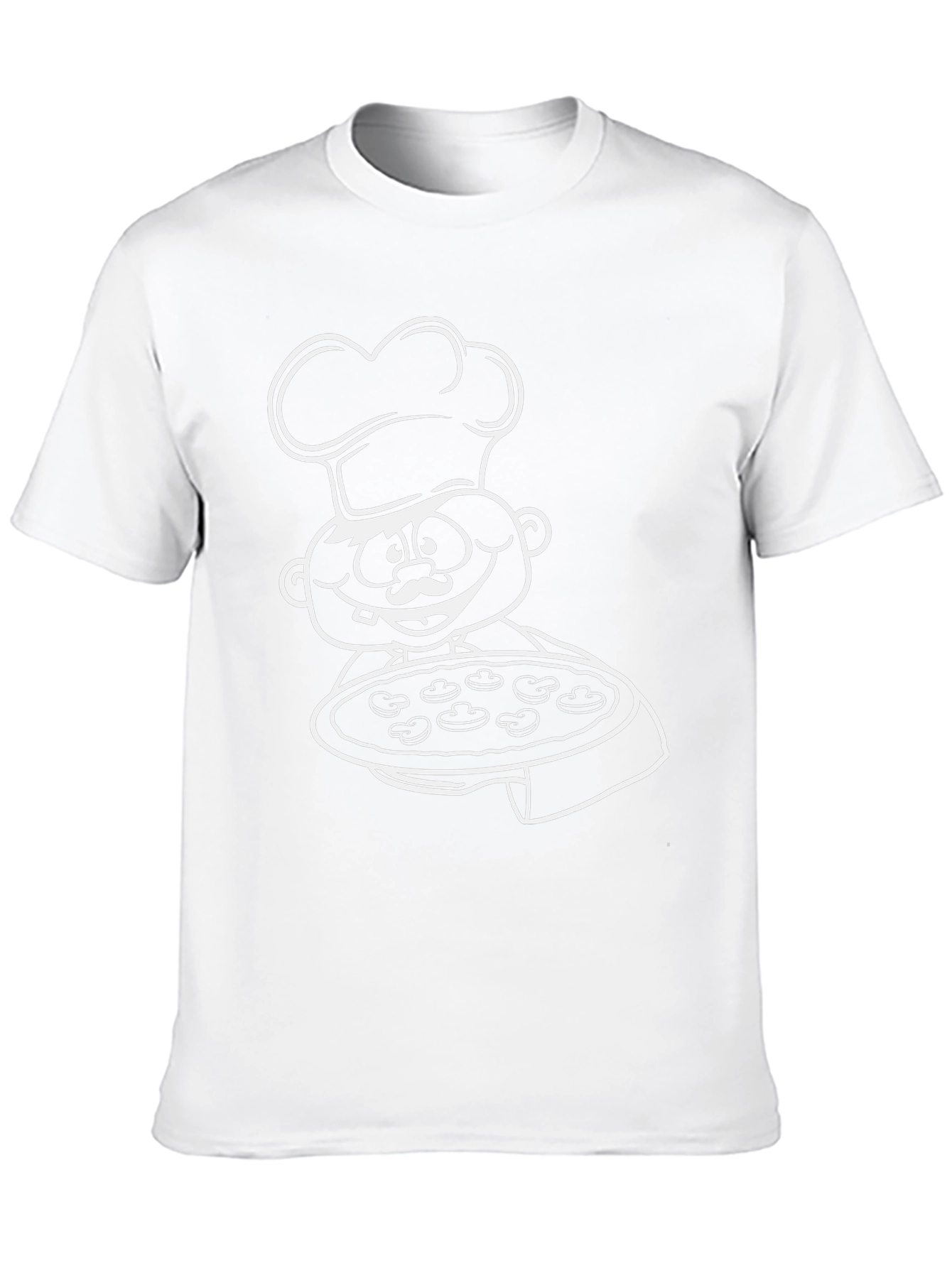 Pizza Chef Graphic Tee - Black Cotton T-Shirt